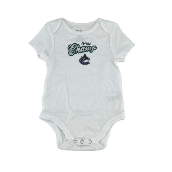 NHL | NHL Baby Vancouver Canucks Clothing Set | 3 Pieces | Green & White | 3-6M - Picture 2 of 8